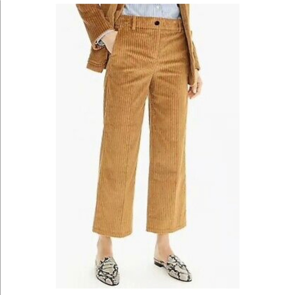 J.Crew - Wide-leg Cropped Pants in Corduroy